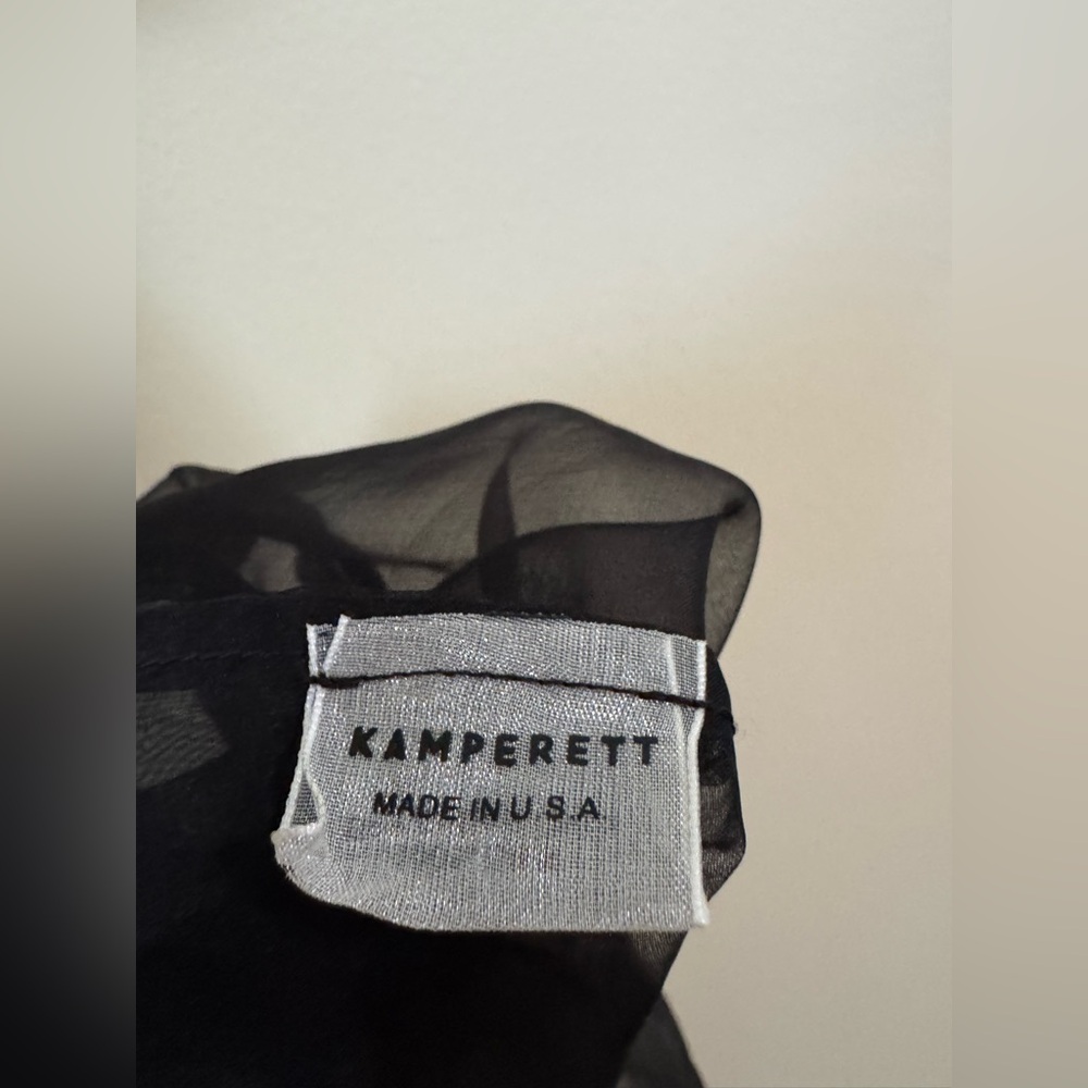 Kamperett New Barre Dress Silk Black Small - Picture 8 of 10
